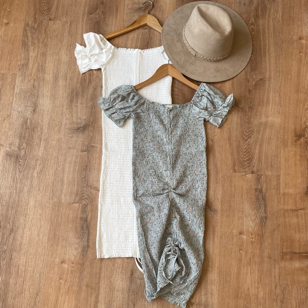 Ruched Dresses -Set